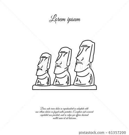 Easter Island moai statue icon color outline vector 19193046 Vector Art at  Vecteezy