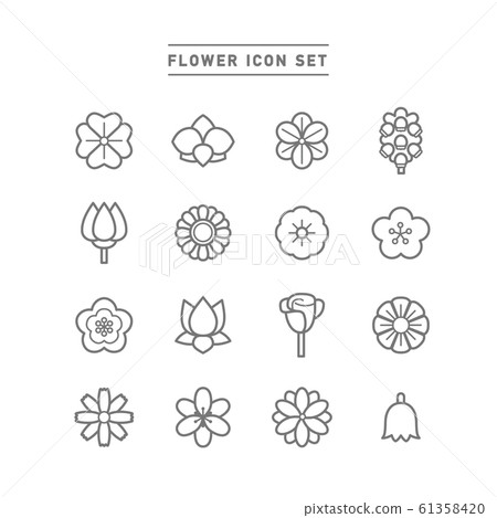 vector, vectors, flower 61358420