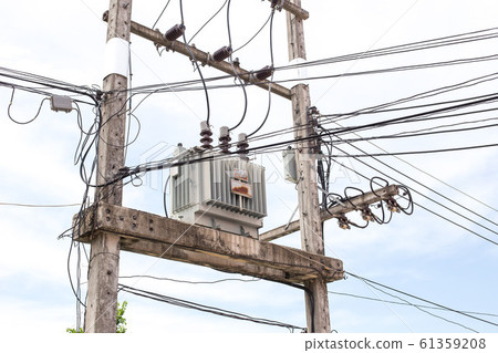 AC high-voltage power transformer. Electrical 61359208