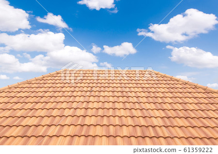 Roof tiles and sky sunlight. Roofing Contractors 61359222