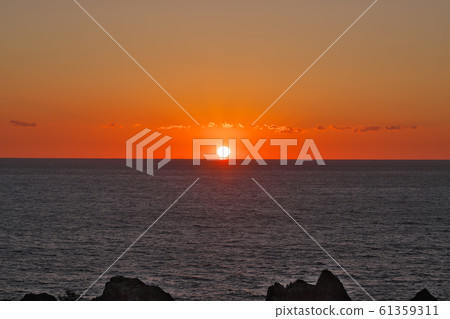 [Cape Muroto (sunset)] Cape Muroto, Muroto City, Kochi Prefecture 61359311