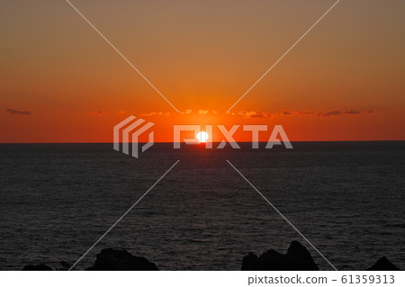 [Cape Muroto (sunset)] Cape Muroto, Muroto City, Kochi Prefecture 61359313
