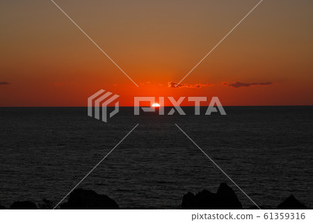[Cape Muroto (sunset)] Cape Muroto, Muroto City, Kochi Prefecture 61359316