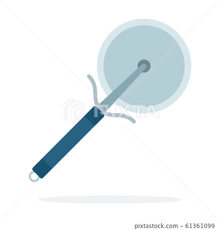 Pizza knife vector flat material design isolated object on white background. 61361099