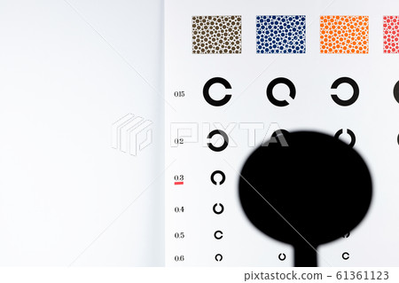 Visual acuity test table Landolt Visual acuity test table Landolt 61361123