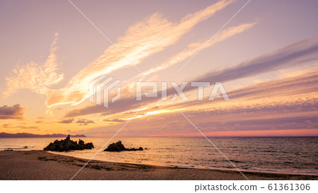 Sunset at the crystal beach 61361306