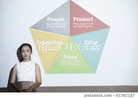 Career woman giving a presentation 61362187