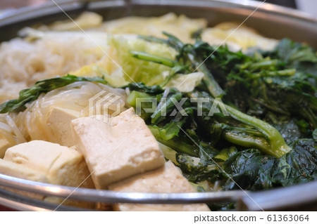 Home-style hot pot with a lot of vegetables 61363064