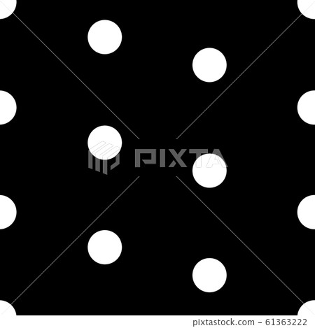 Dot seamless pattern black & white 61363222
