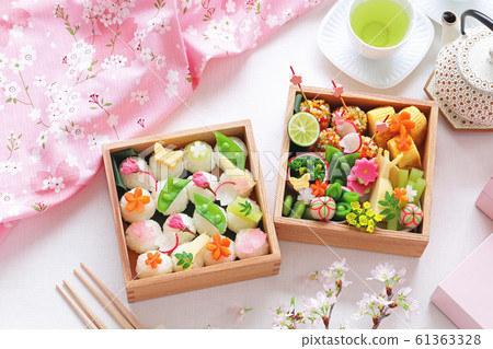 迷你飯糰的櫻花午餐 61363328
