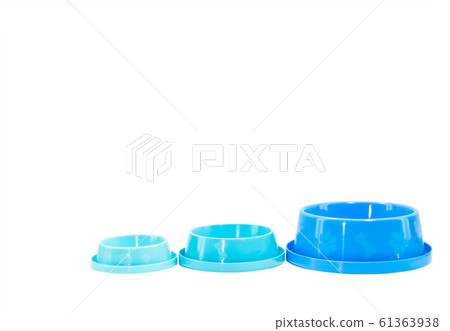Plastic bowl three size with copy space on Plastic bowl three size with copy space on 61363938