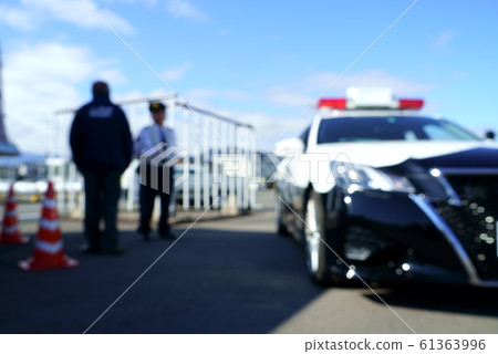 警車模糊圖像 61363996