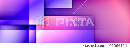 Square shapes composition geometric abstract background. 3D shadow effects and fluid gradients. Modern overlapping forms Square shapes composition geometric abstract background. 3D shadow effects and fluid gradients. Modern overlapping forms 61364124