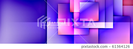 Square shapes composition geometric abstract background. 3D shadow effects and fluid gradients. Modern overlapping forms Square shapes composition geometric abstract background. 3D shadow effects and fluid gradients. Modern overlapping forms 61364126
