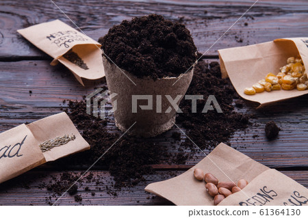 Homemade potting concept. Homemade potting concept. 61364130