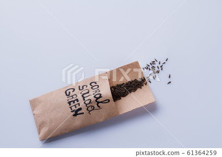 Pack of black oat grain seeds. Pack of black oat grain seeds. 61364259