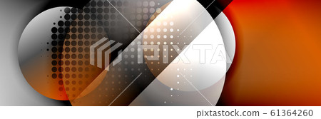 Dynamic trendy geometrical abstract background. Circles, round shapes 3d shadow effects and fluid gradients. Modern overlapping round forms Dynamic trendy geometrical abstract background. Circles, round shapes 3d shadow effects and fluid gradients. Modern overlapping round forms 61364260