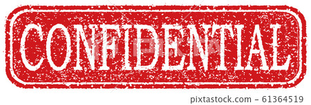 Business stamp illustration icon / CONFIDENTIAL (Confidential) 61364519