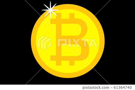Golden bitcoin digital currency, futuristic Golden bitcoin digital currency, futuristic 61364740
