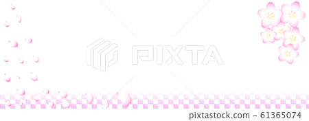 Cherry blossom season background illustration 61365074