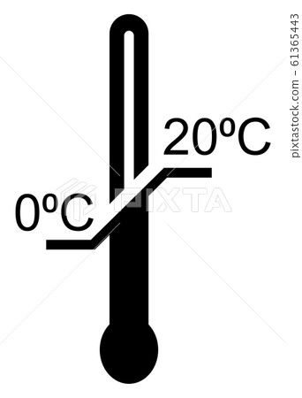 Sign thermometer shipping symbol isolated on - Stock Illustration ...