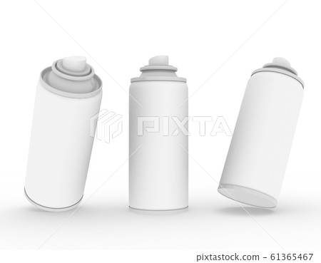 white, can, spray 61365467