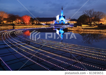 Illumination of the villa's village Illumination of the villa's village 61365651