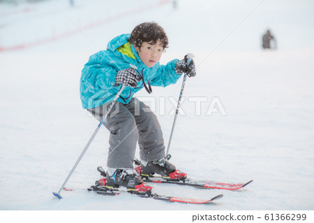Children enjoy skiing Children enjoy skiing 61366299