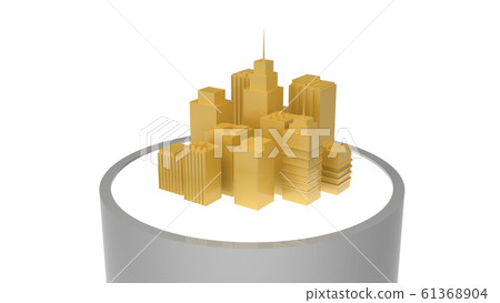 Building / Urban / Redevelopment / CG - Stock Illustration [61368904 ...
