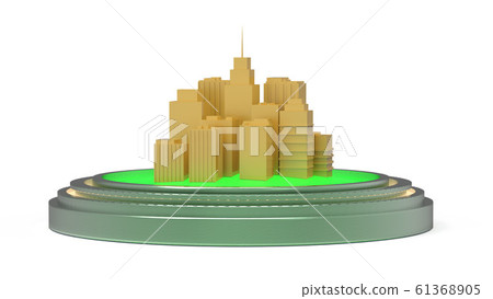 Building / Urban / Redevelopment / CG - Stock Illustration [61368905 ...