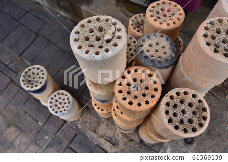 Burnt Briquettes in a Country House 61369139