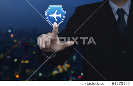 Business travel insurance and safety concept 61370193