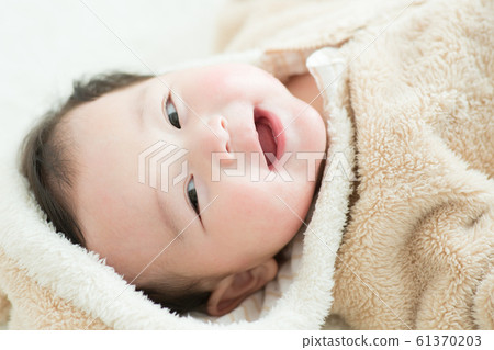6 month cute baby 61370203