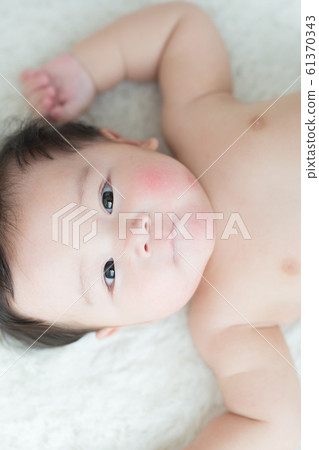 6 month cute baby 6 month cute baby 61370343