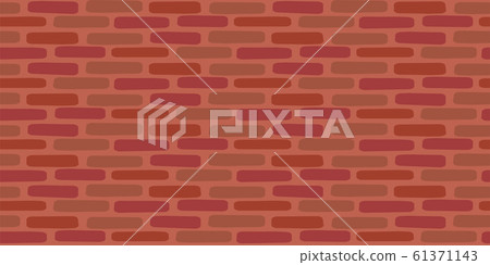 Red brick wall seamless vector pattern background. - Stock Illustration ...
