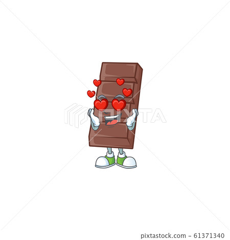 falling in love cute chocolate bar cartoon... - Stock Illustration  [61371340] - PIXTA