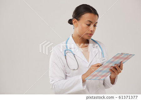 Mixed-Race Female Doctor 61371377