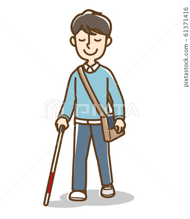 There is a white stick men bag 61371416