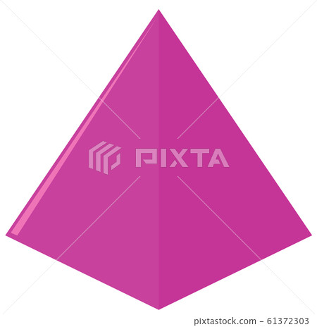 Geometry shape of triangle in pink Geometry shape of triangle in pink 61372303