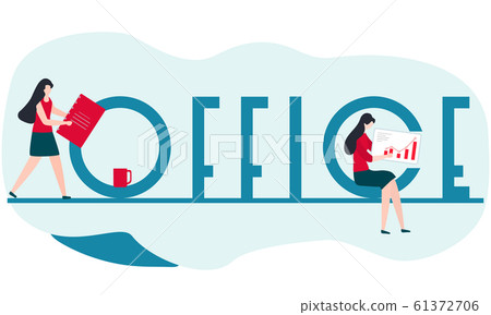 Vector Office work people Business concept Vector Office work people Business concept 61372706