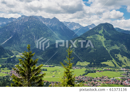 Landscape around Bad Hindelang in Bavaria, Germany 61373136