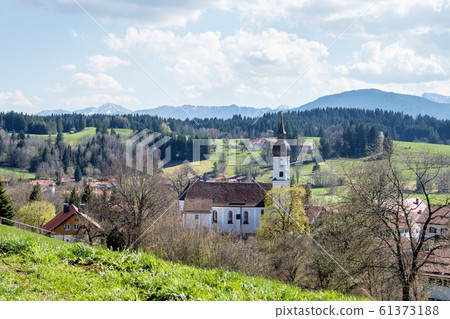 Landscape around Bad Hindelang in Bavaria, Germany Landscape around Bad Hindelang in Bavaria, Germany 61373188
