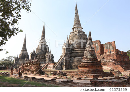 Ayutthaya archeological site landscape Ayutthaya archeological site landscape 61373269