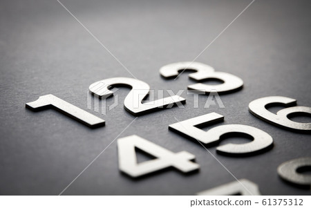 Mathematics background made with solid numbers 61375312