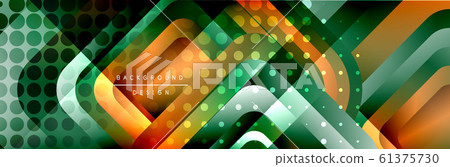 Round squares shapes composition geometric abstract background. Vector Illustration Round squares shapes composition geometric abstract background. Vector Illustration 61375730