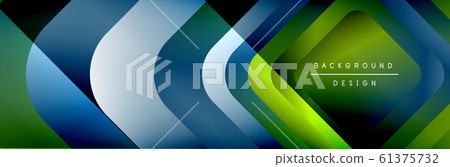 Round squares shapes composition geometric abstract background. Vector Illustration Round squares shapes composition geometric abstract background. Vector Illustration 61375732