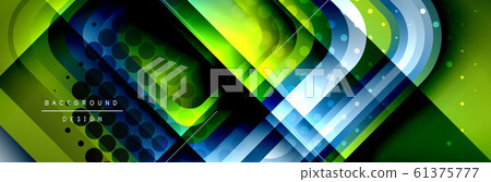 Round squares shapes composition geometric... - Stock Illustration ...