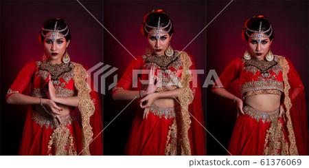 Indian beauty face big eyes with perfect wedding Indian beauty face big eyes with perfect wedding 61376069