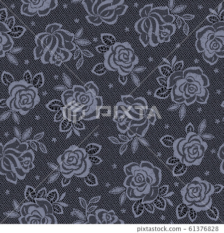 Seamless pattern of rose lace 61376828