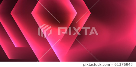 Neon shiny color lines background. Abstract colorful web template Geometric modern technology concept. 61376943